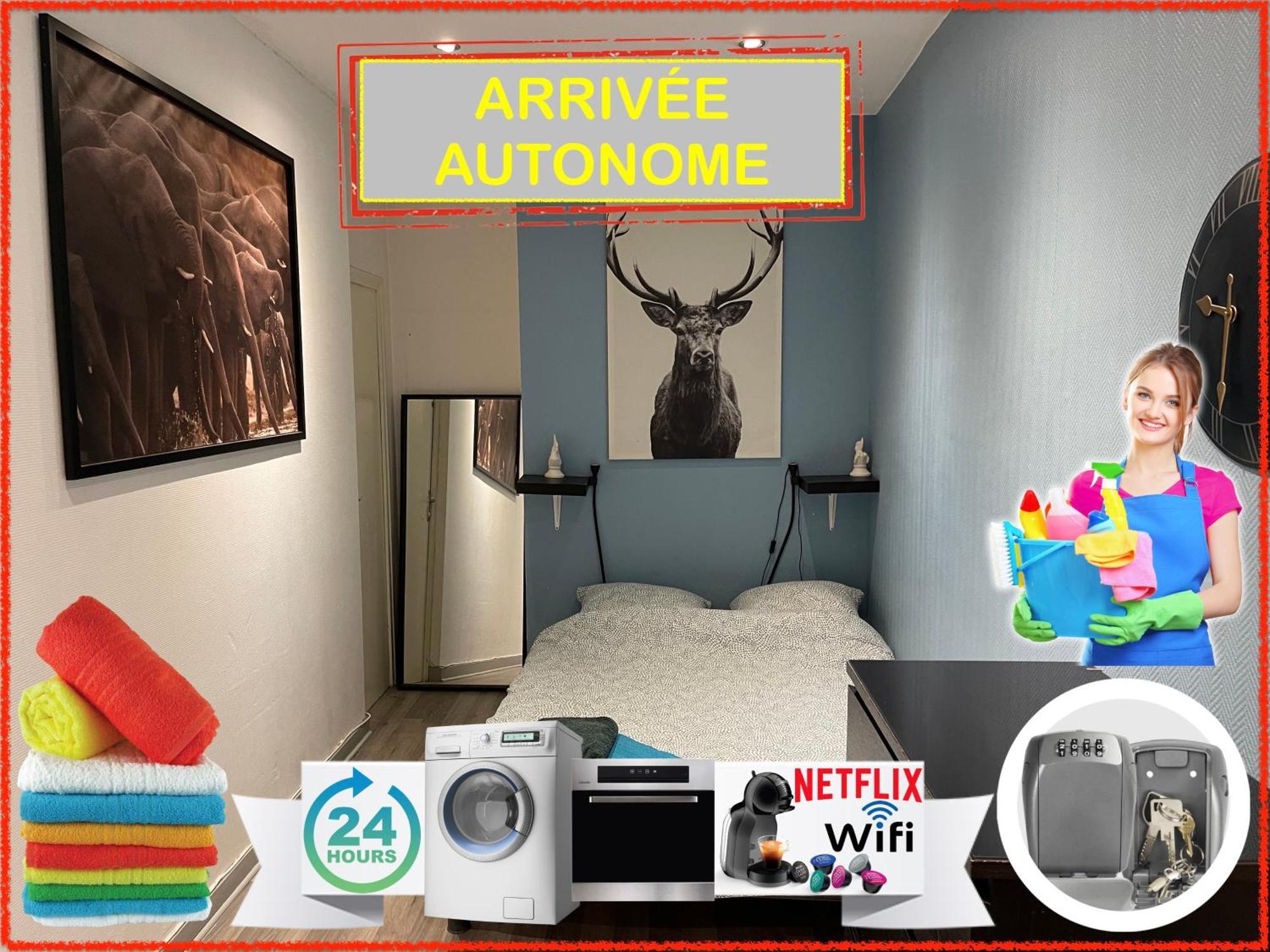 010 Chic & Cosy F1 29M2 Hypercentre Wifi Smart Tv Netflix Apartment Saint-Etienne  Bagian luar foto